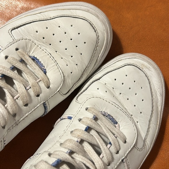 Reformation White Leather Harlow Sneaker sz 7 - Picture 10 of 12